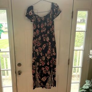 Vibe sportswear size 2X black floral print dress